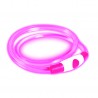 Hundebånd USB – pink